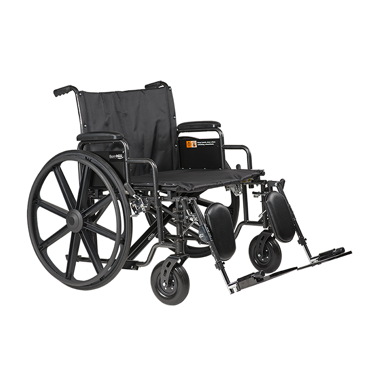 bariatric hd wheelchair 26 x 20 w elr