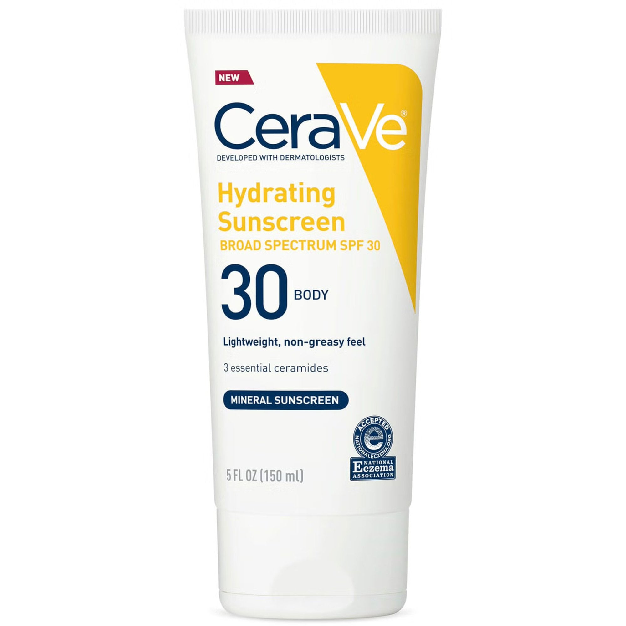 Sunscreen CeraVe Hydrating Mineral SPF 30 Lotion 5 oz. Tube