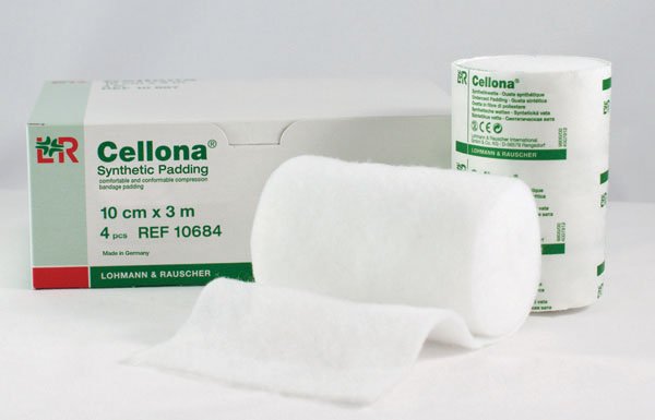 Orthopedic Padding Roll Self-Adherent Cellona 4 Inch X 3.3 Yard Synthetic NonSterile