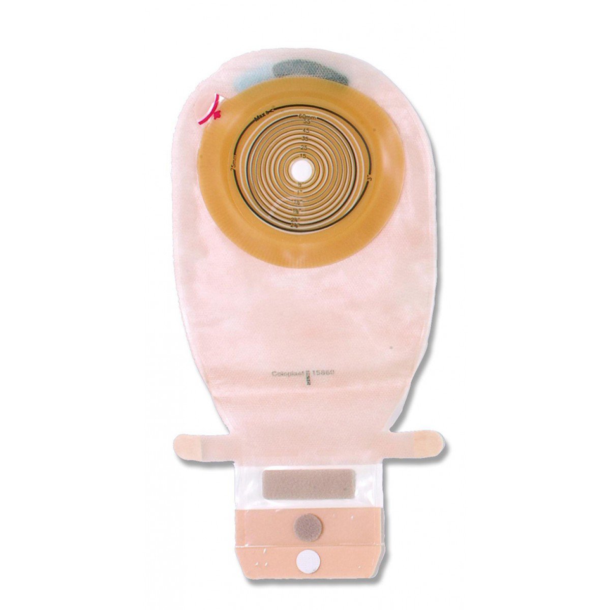 Ostomy Pouch Assura One-Piece System 11-1/2 Inch Length Convex, Trim to Fit 3/4 to 1-1/4 Inch Stoma Drainable