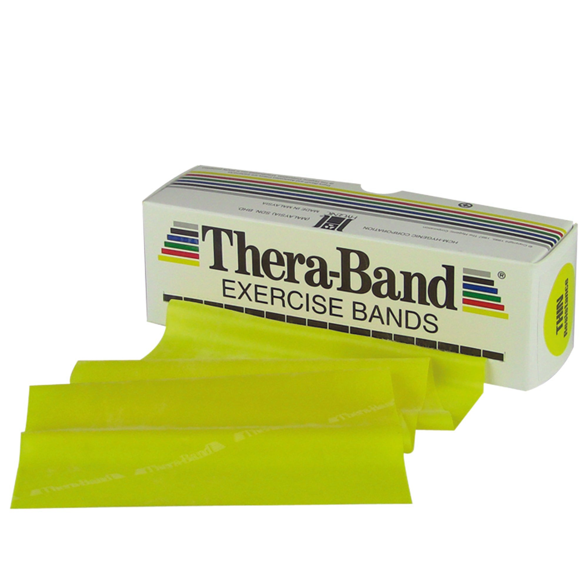 Exercise Resistance Band TheraBand Yellow 5 Inch X 6 Yard X-Light Resistance