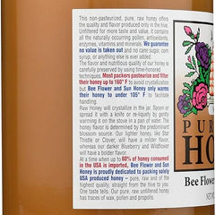 bee flower sun honey honey wild flower case of 6 44 oz