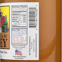 bee flower sun honey honey wild flower case of 6 44 oz