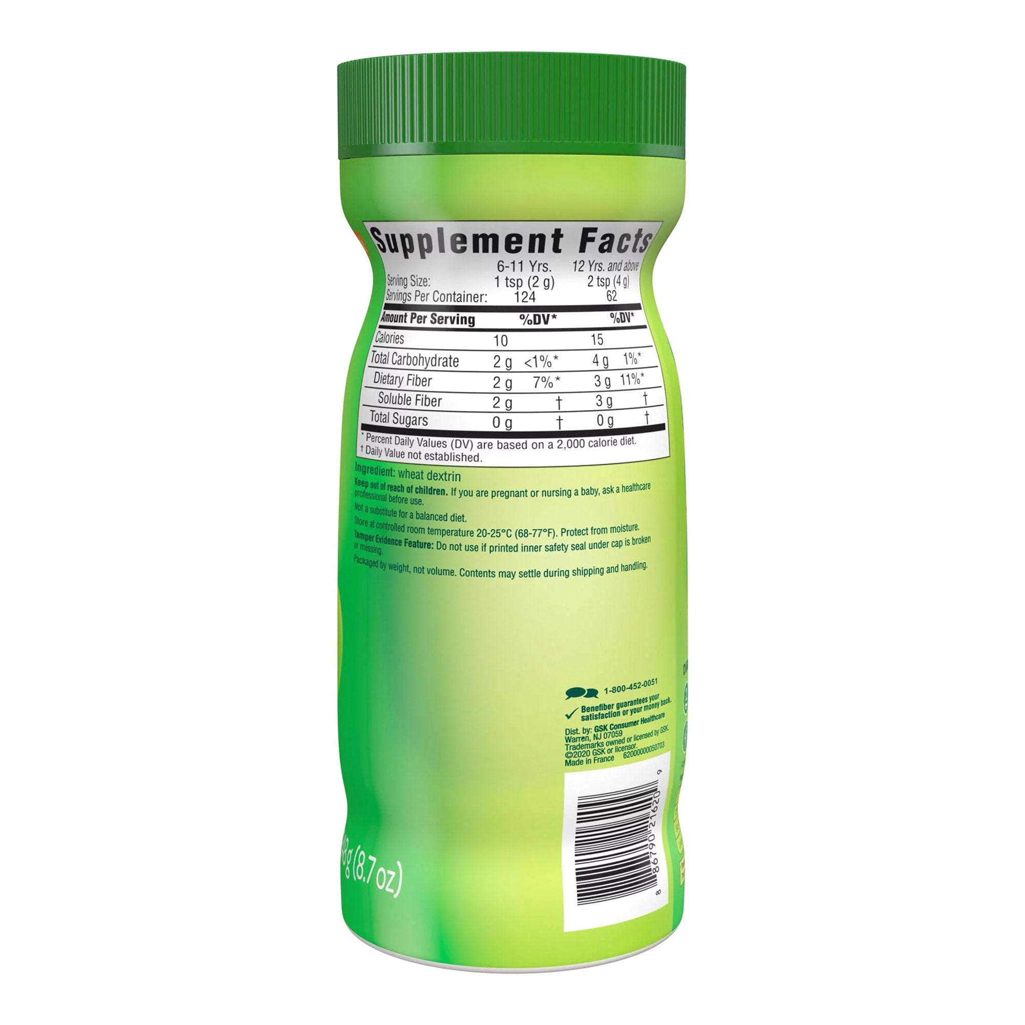 benefiber prebiotic fiber supplement 8 7 ounce bottle benefiber oral supplement mk1020099ea