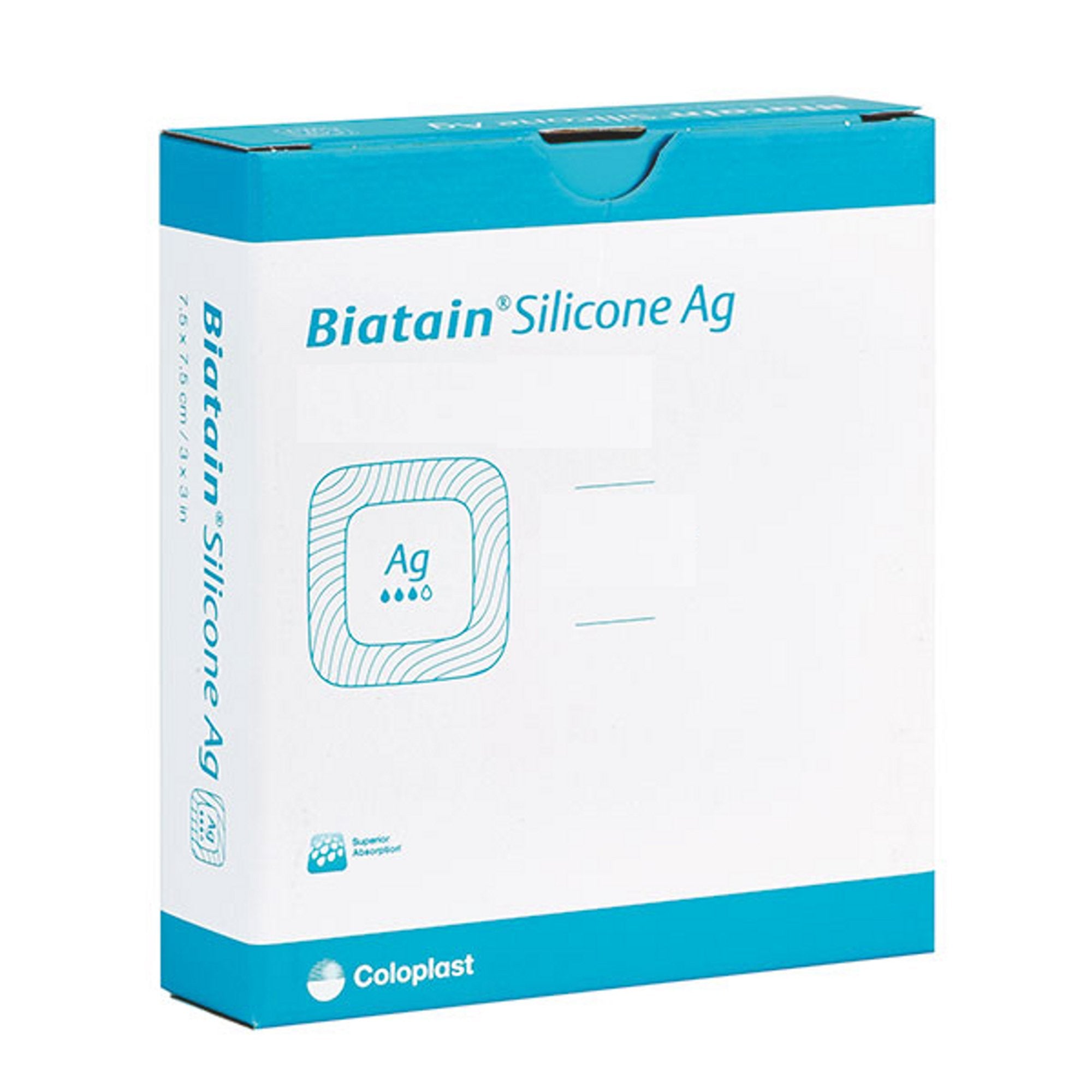 Silver Alginate Dressing Biatain Alginate Ag 6 X 6 Inch Square Sterile