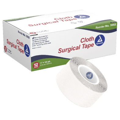 Medical Tape Dynarex White 1 Inch X 10 Yard Cloth NonSterile,Packaging Type- Each
