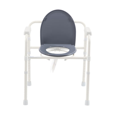 Folding Commode Elongated Seat and Lid only (No Frame)