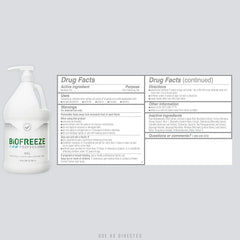 biofreeze professional pain relieving gel 1 gallon pump bottle biofreeze professional topical pain relief mk1027520ea