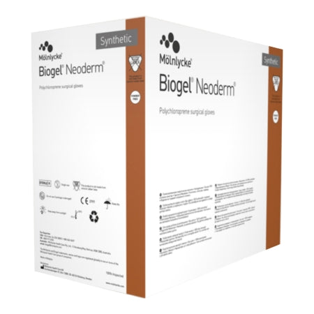 biogel neoderm polychloroprene surgical glove size 7 5 light brown biogel neoderm surgical glove mk738658bx