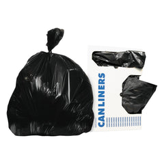 black LLDPE trash bags with star seal bottom