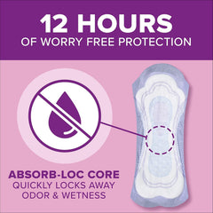 bladder control pad poise fresh protection 10 9 inch length moderate absorbency sodium polyacrylate core regular packaging type case