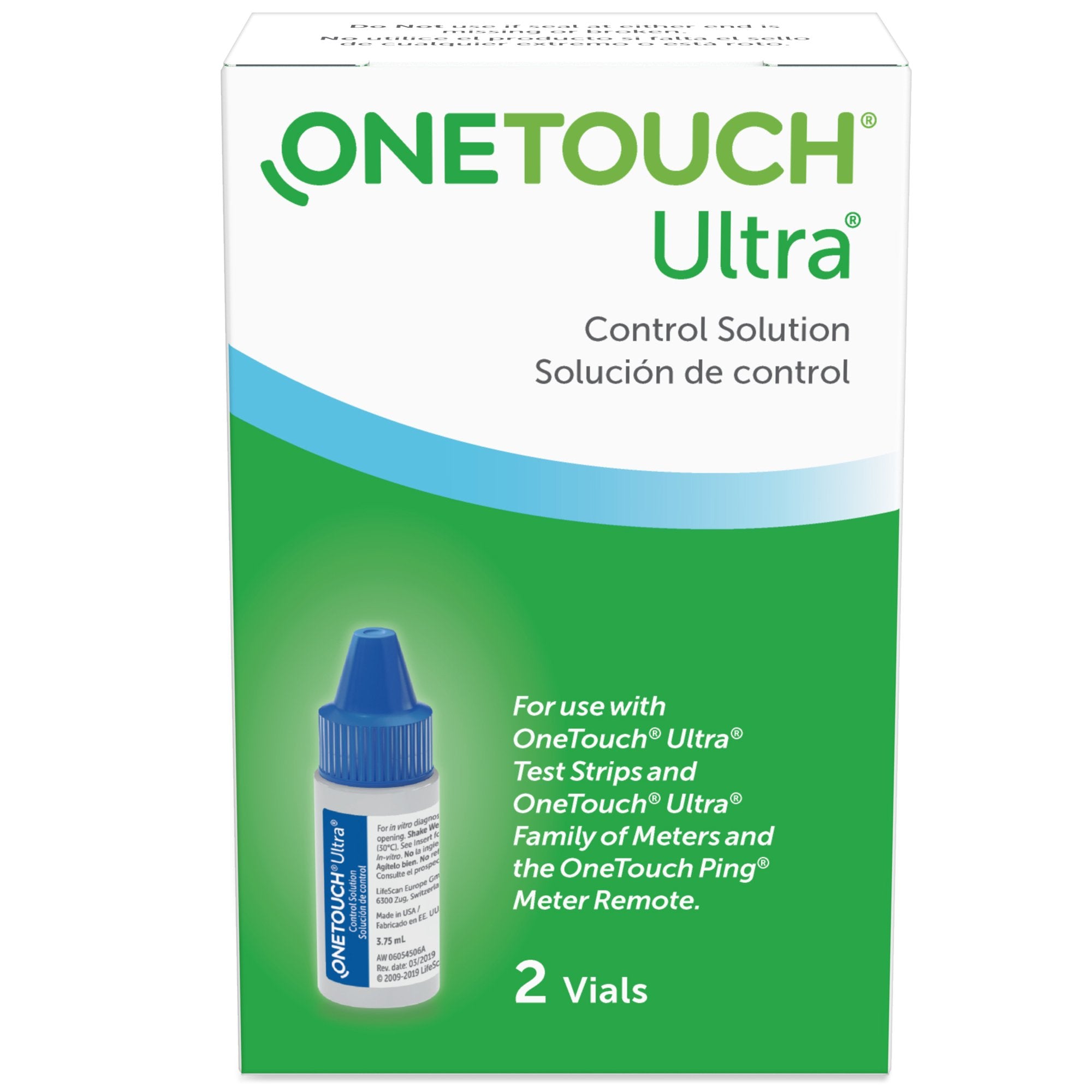 Blood Glucose Control Solution One Touch Ultra 2 X 4 mL