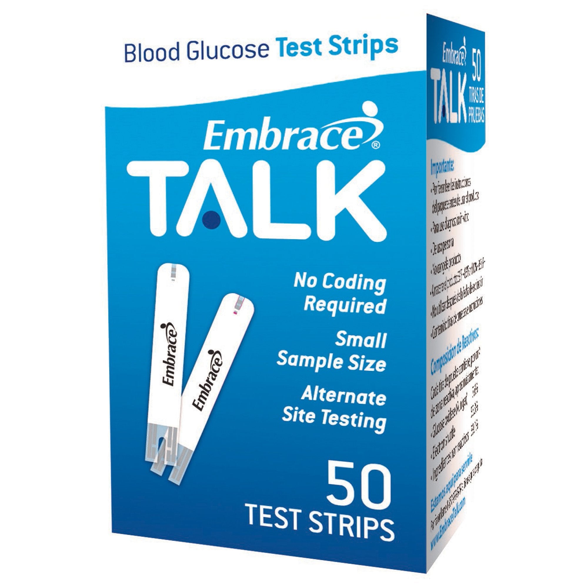 Blood Glucose Test Strips Embrace 50 Strips per Pack