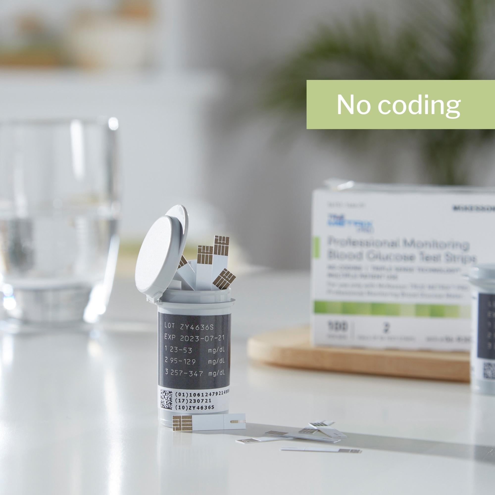 blood glucose test strips mckesson true metrix pro 100 strips per pack packaging type box