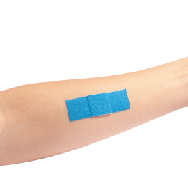 blue metal detectable woven bandage 3