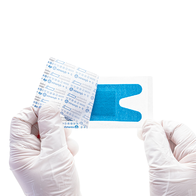 blue metal detectable woven bandage 6