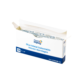 blue metal detectable woven bandage