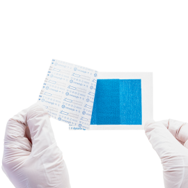 blue metal detectable woven bandage xl