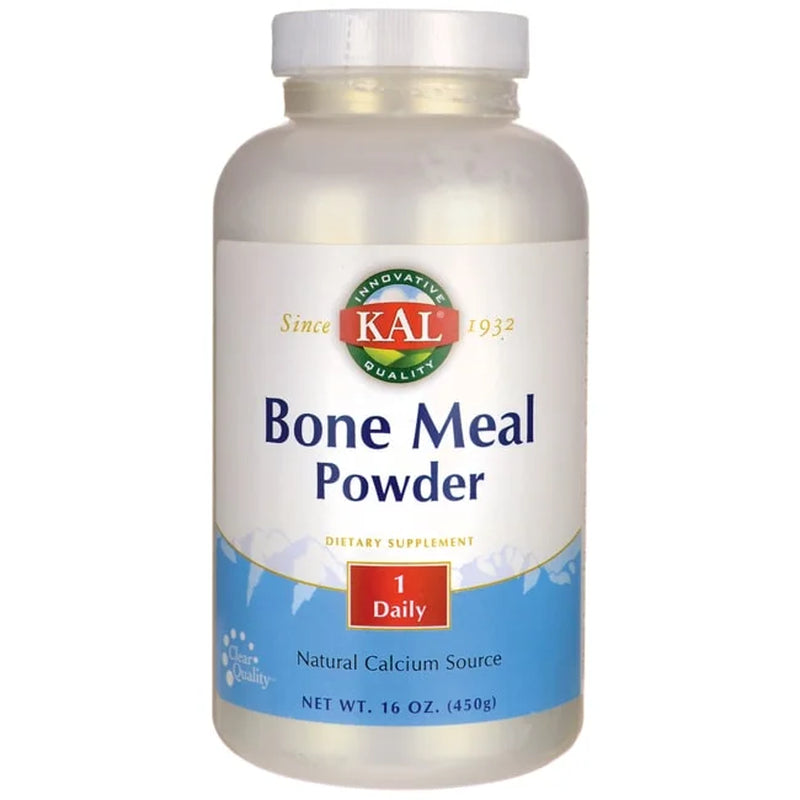 Bone Meal Powder | Sterilized & Edible Supplement Rich in Calcium, Phosphorus, Magnesium | for Bones, Teeth, Nerves, Muscular Function (16Oz)