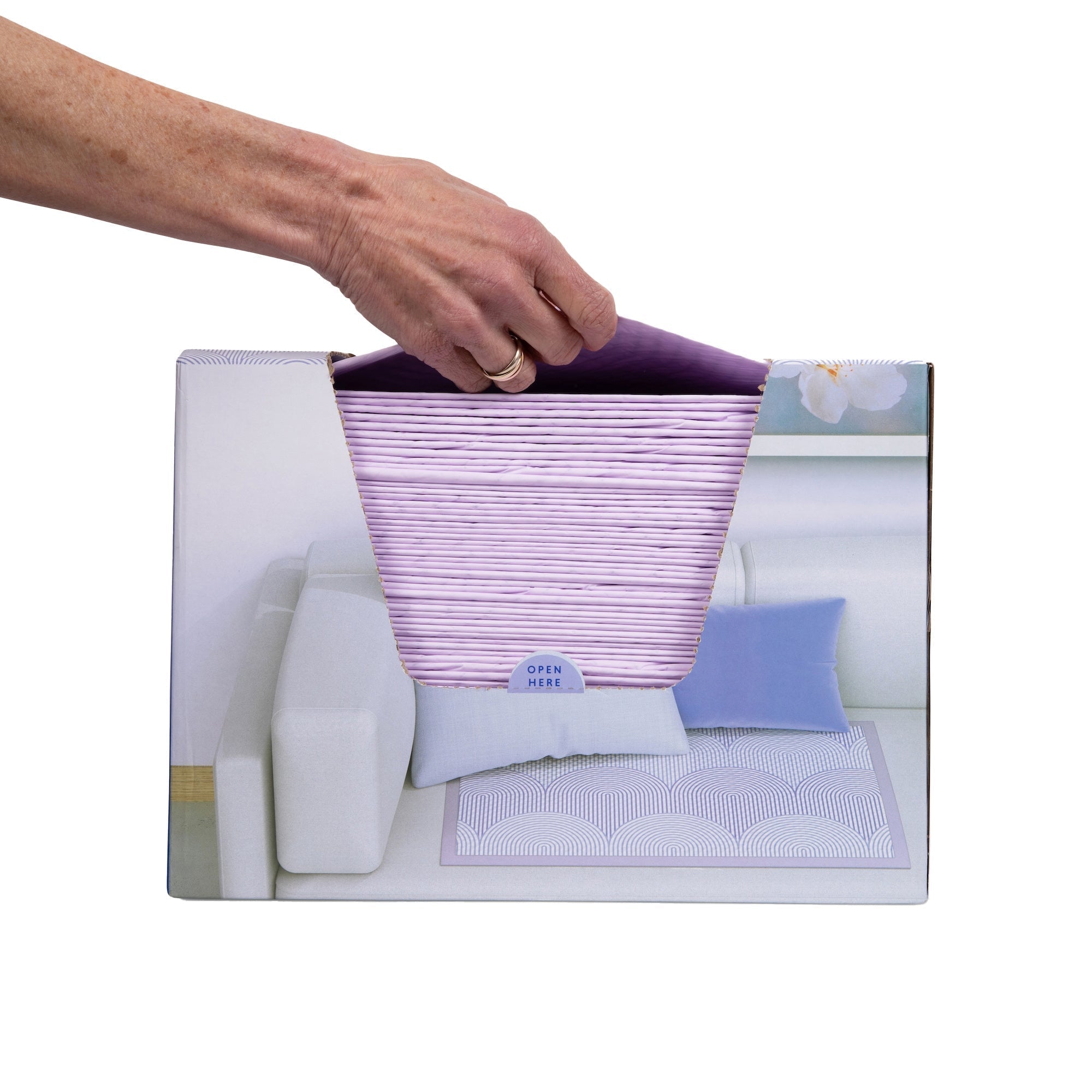 boom home medical flourish ultra absorbent underpads periwinkle flourish disposable underpad mk1253387bx