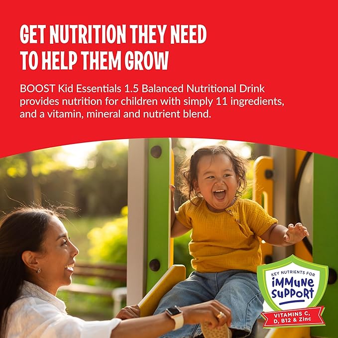 boost kid essentials 1 5 balanced nutritional drink vanilla 8 ounce carton boost kid essentials 1 5 pediatric oral supplement mk1178510ea