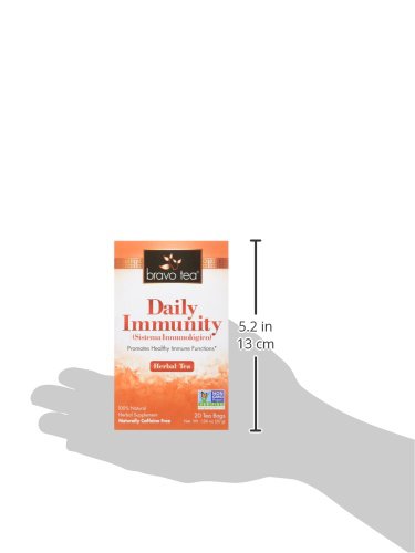 bravo teas and herbs tea daily immunity 20 bag