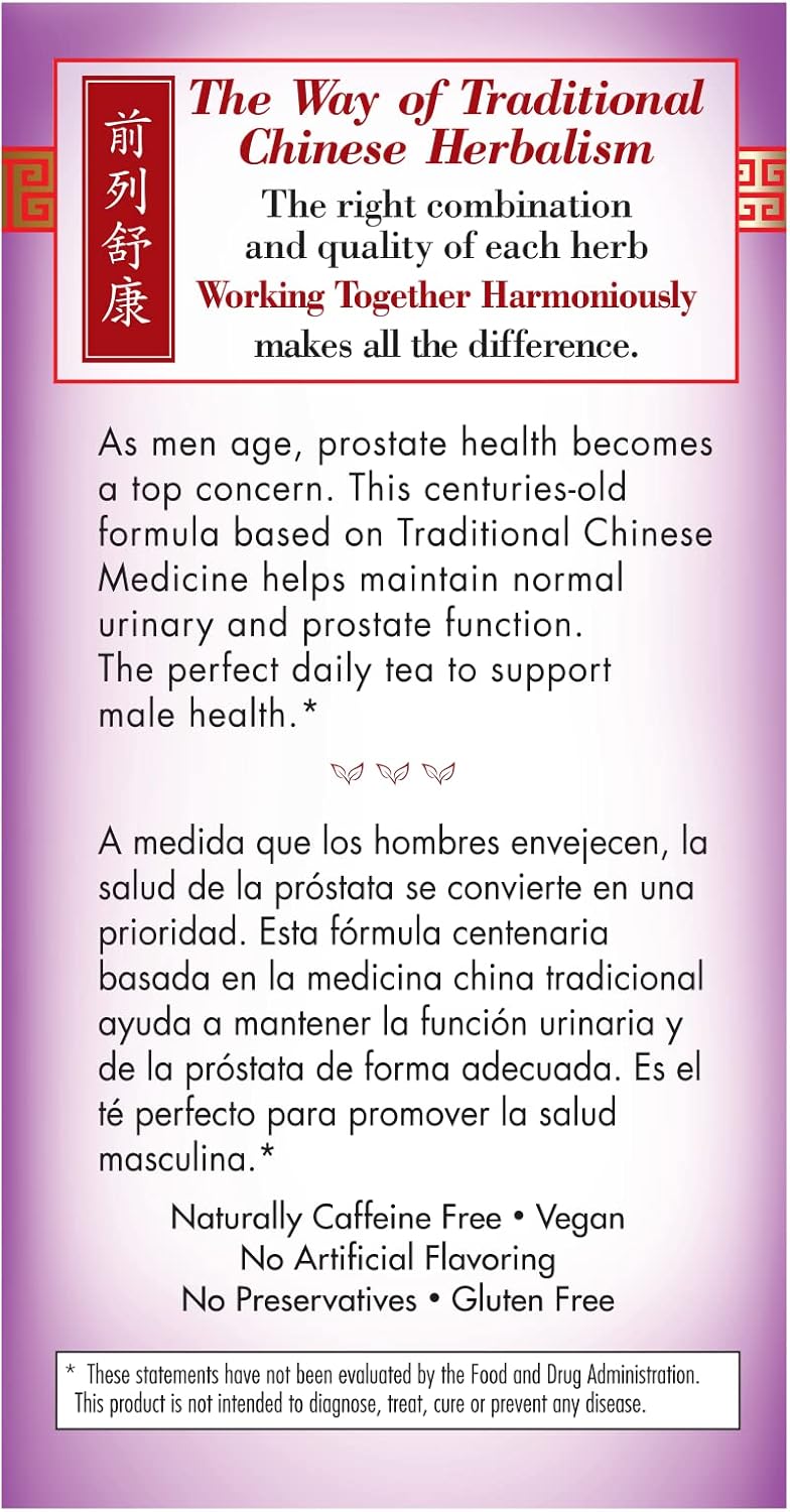 bravo teas and herbs tea prostate health 20 bag