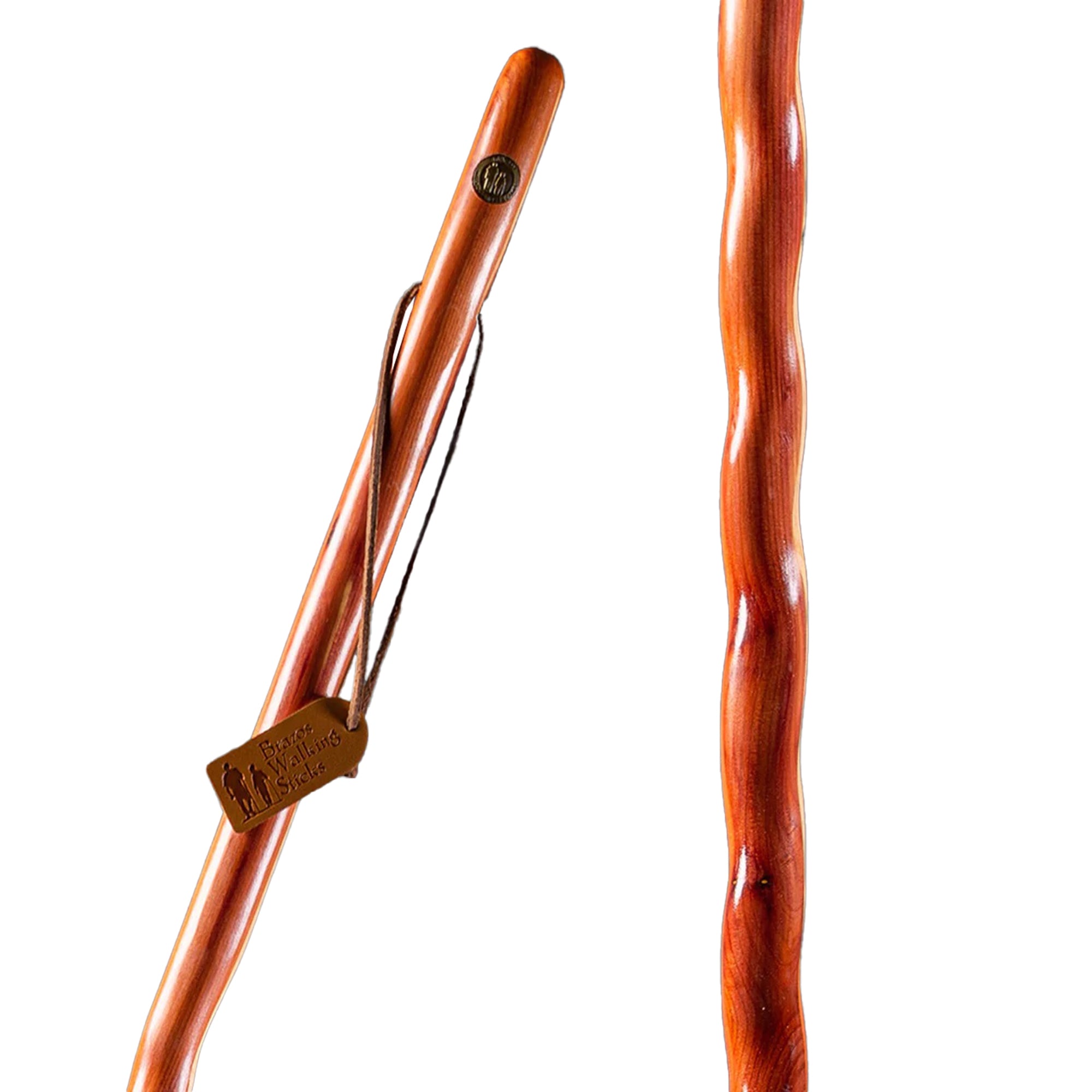 brazos twisted cedar backpacker handcrafted walking stick 58 inch brazos twisted walking stick mk1229058ea