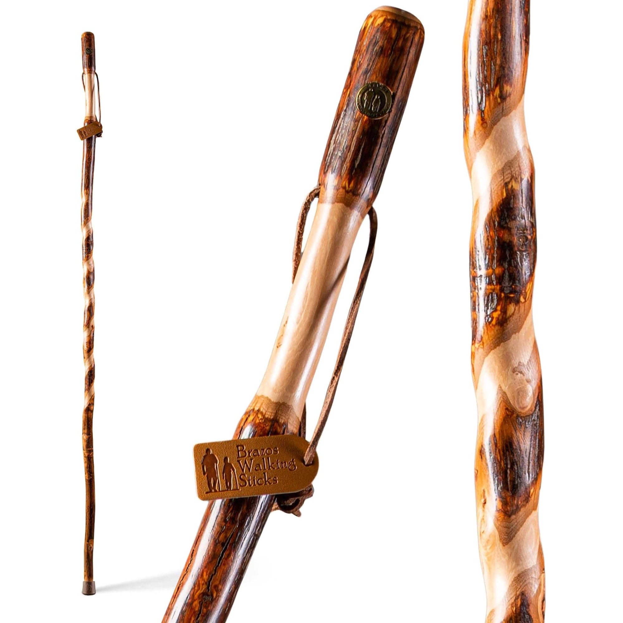 brazos twisted hickory rustic walking stick 41 inch brazos twisted walking stick mk1237884ea