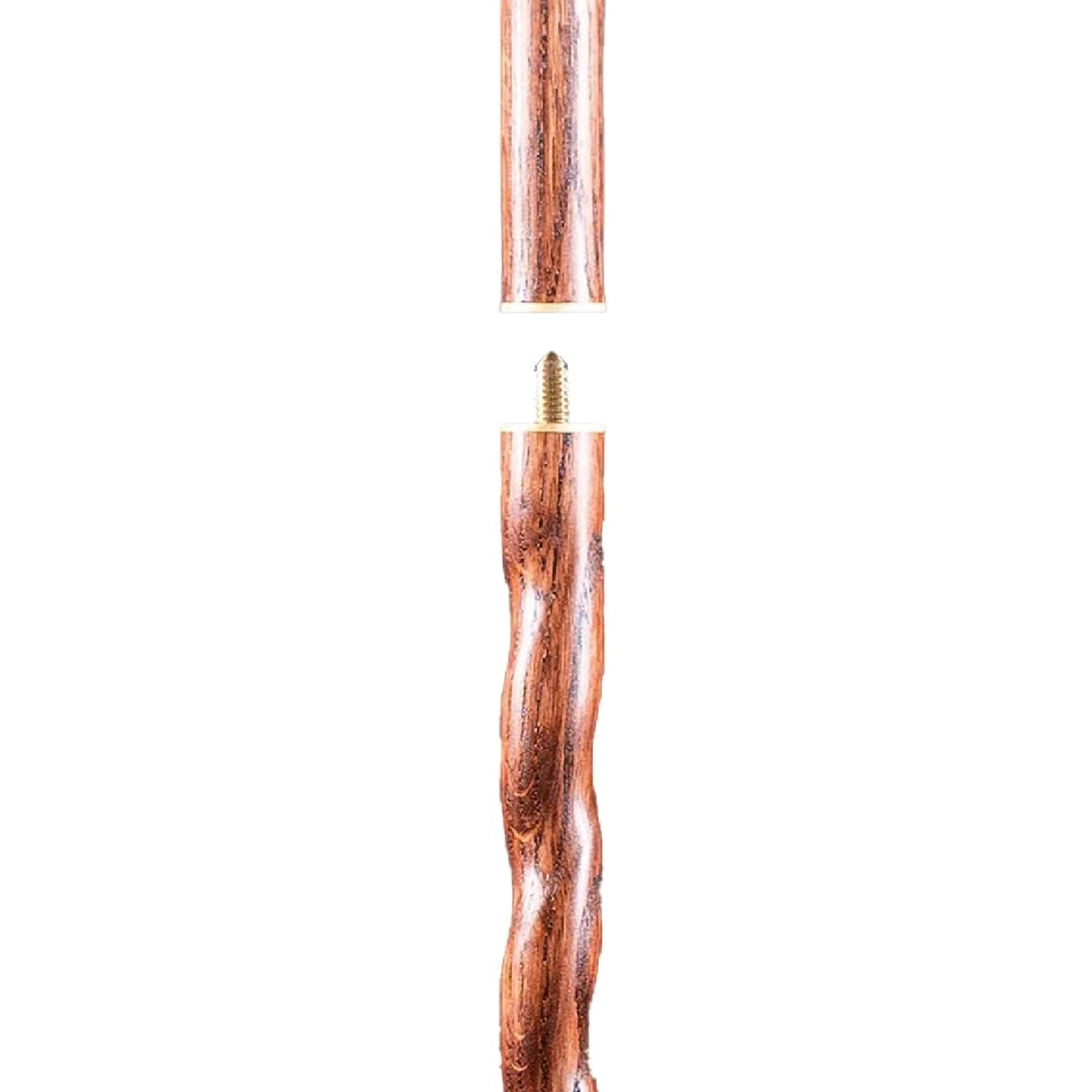 brazos twisted oak travelers handcrafted walking stick 55 inch brown brazos twisted travelers stick walking stick mk1229059ea