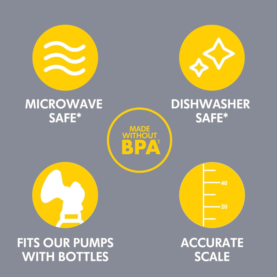 breast milk collection bottle medela 5 oz polypropylene packaging type case