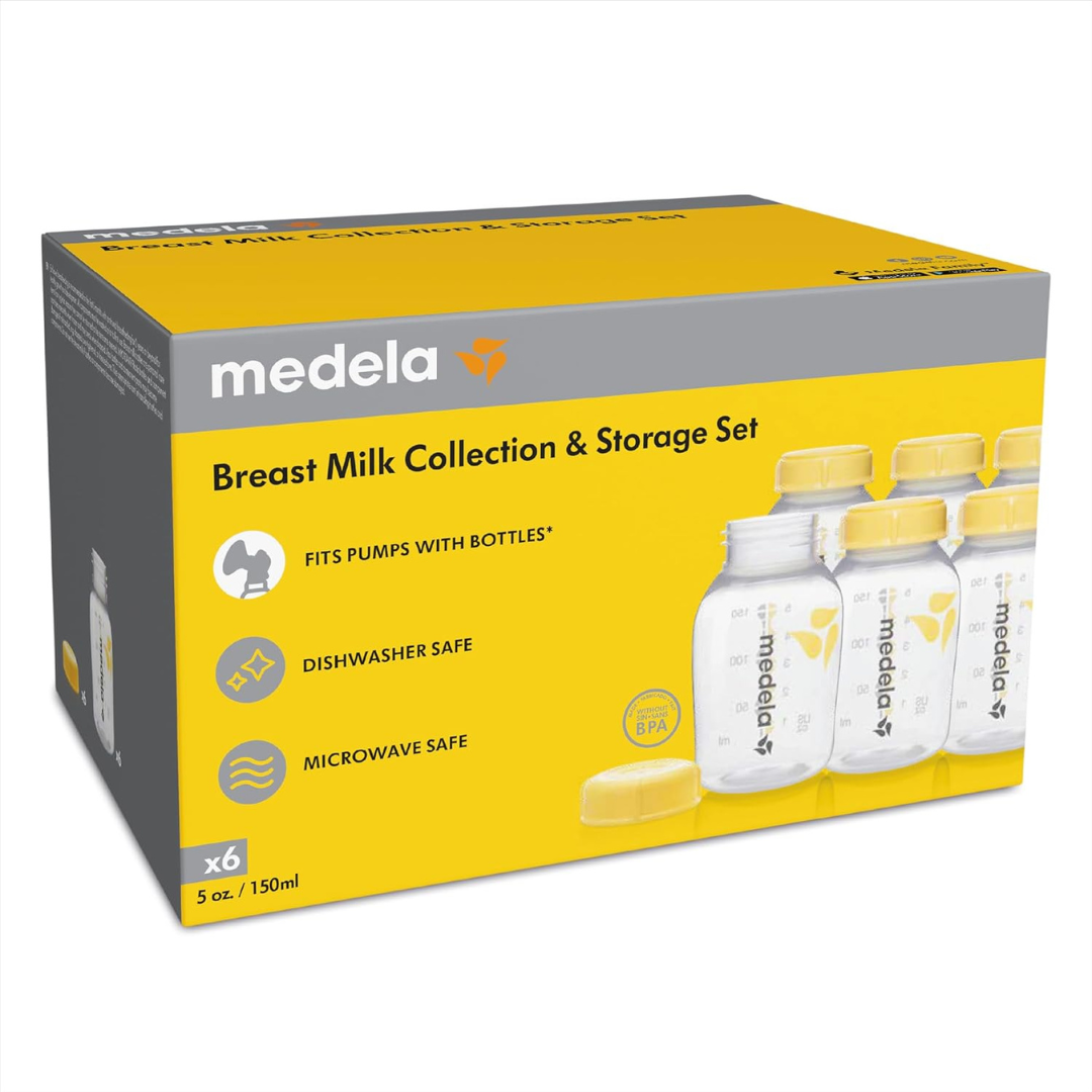breast milk collection bottle medela 5 oz polypropylene packaging type case