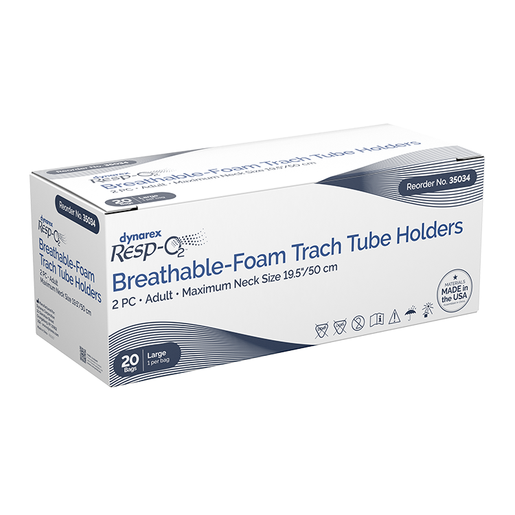breathable foam trach tube holder 1 piece