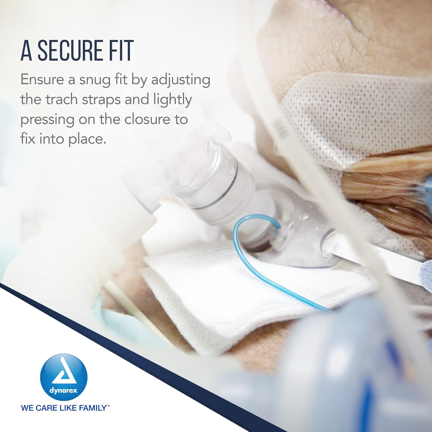 breathable foam trach tube holder 1 piece