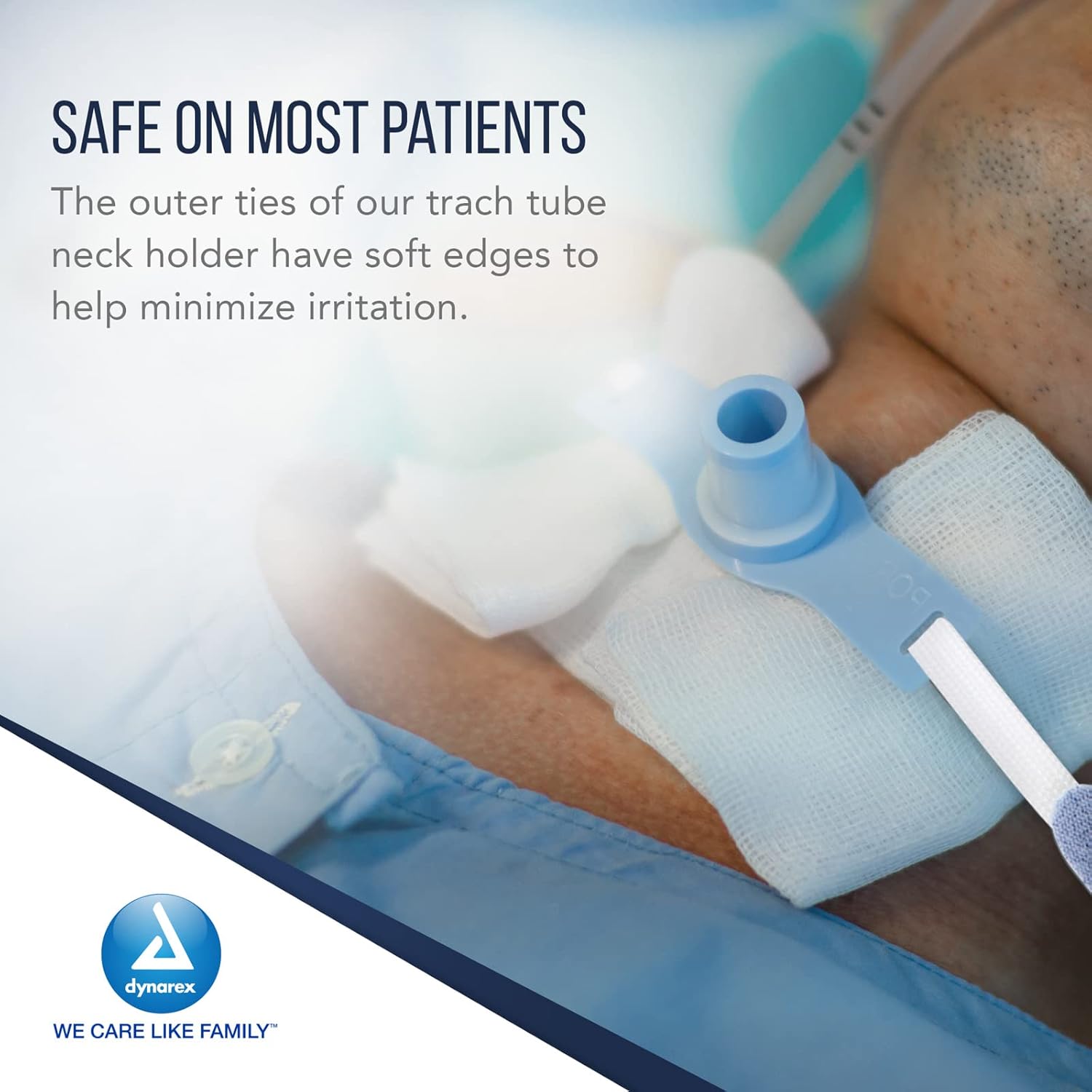 breathable foam trach tube holder 1 piece