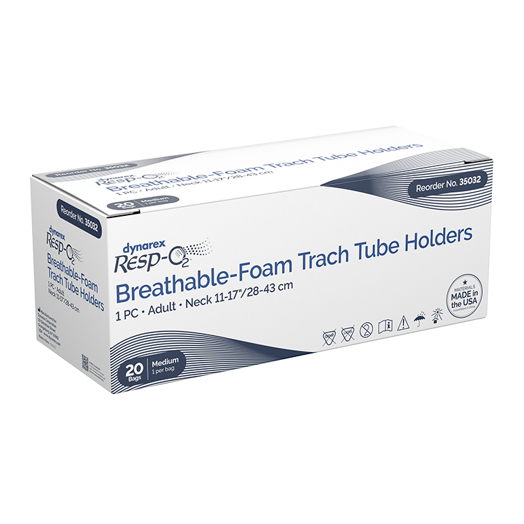 breathable foam trach tube holder 1 piece