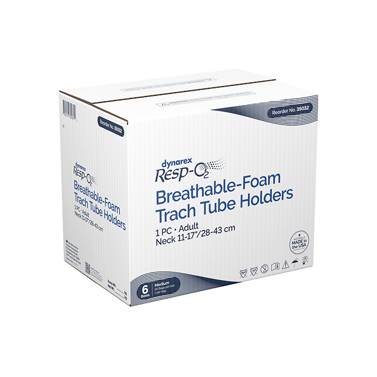 breathable foam trach tube holder 1 piece