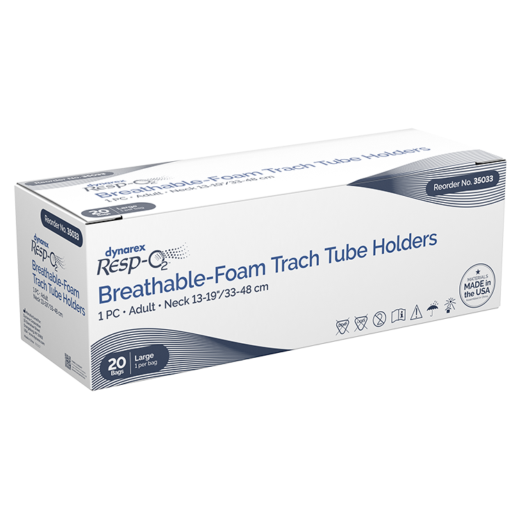 breathable foam trach tube holder 1 piece