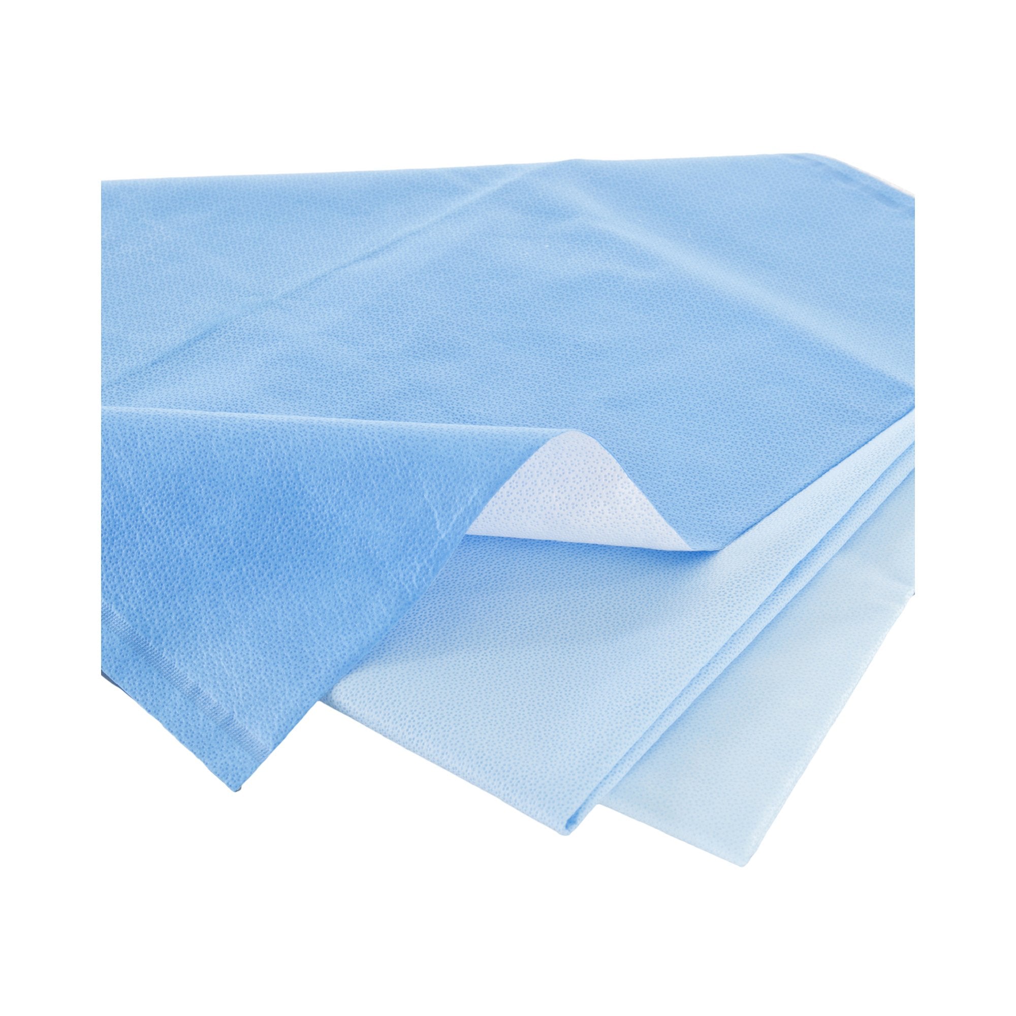 QUICK CHECK* H300 Sterilization Wrap White / Blue 45 X 45 Inch Dual Layer SMS Polypropylene Steam / EO Gas / Hydrogen Peroxide