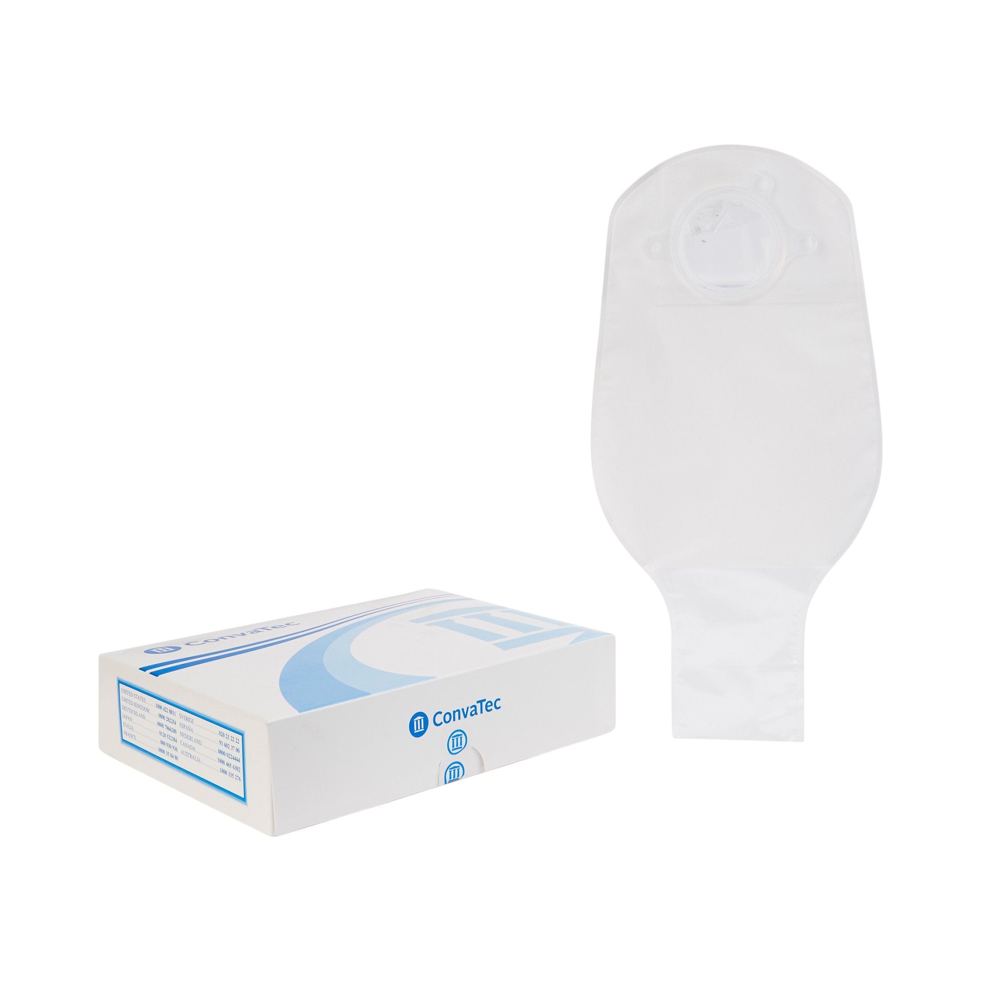 Colostomy Pouch Sur-Fit Natura Two-Piece System 12 Inch Length Drainable