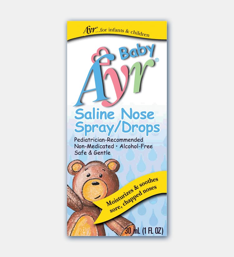Saline Nasal Spray Ayr Baby 0.65% Strength 1 oz.