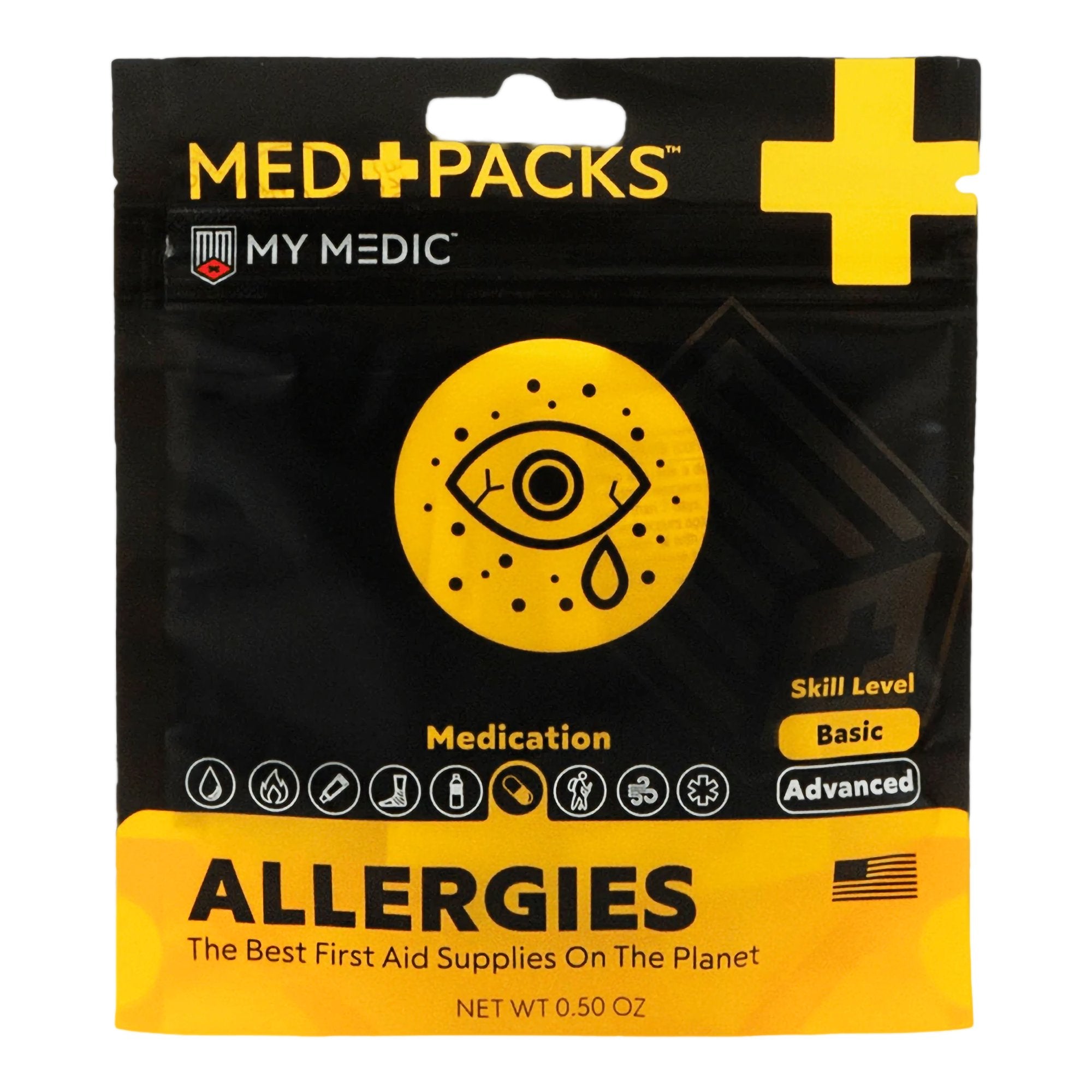 First Aid Kit My Medic MED PACKS Allergies Plastic Pouch