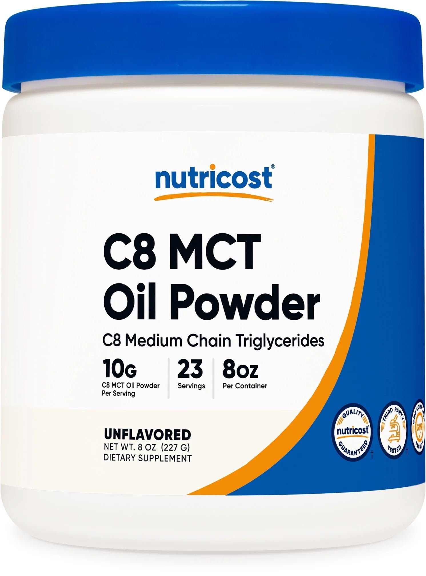 C8 MCT Oil Powder .5LB   95% C8 MCT Oil Powder Supplement