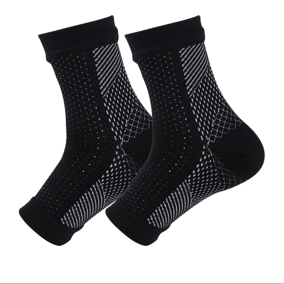 1 par de calcetines para neuropatía para hombres y mujeres. Calcetines de compresión que alivian el dolor de neuropatía. Tobillera para aliviar la hinchazón y la fascitis plantar.