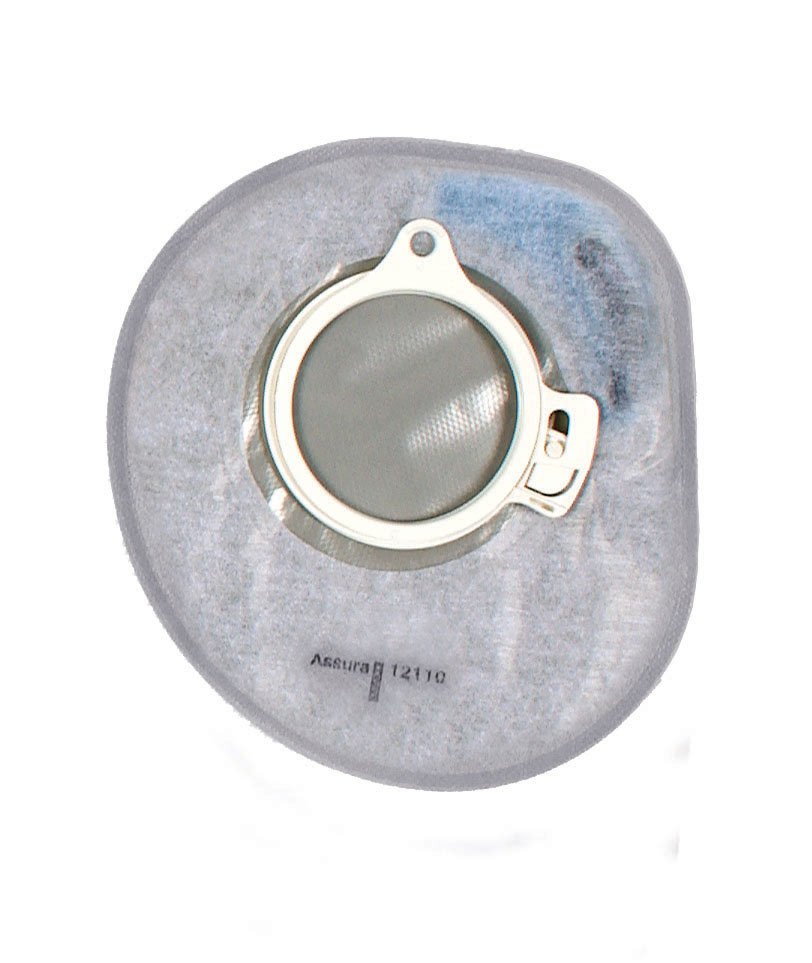 Ostomy Pouch Assura Two Piece System 7 Inch Length, Midi Closed End
