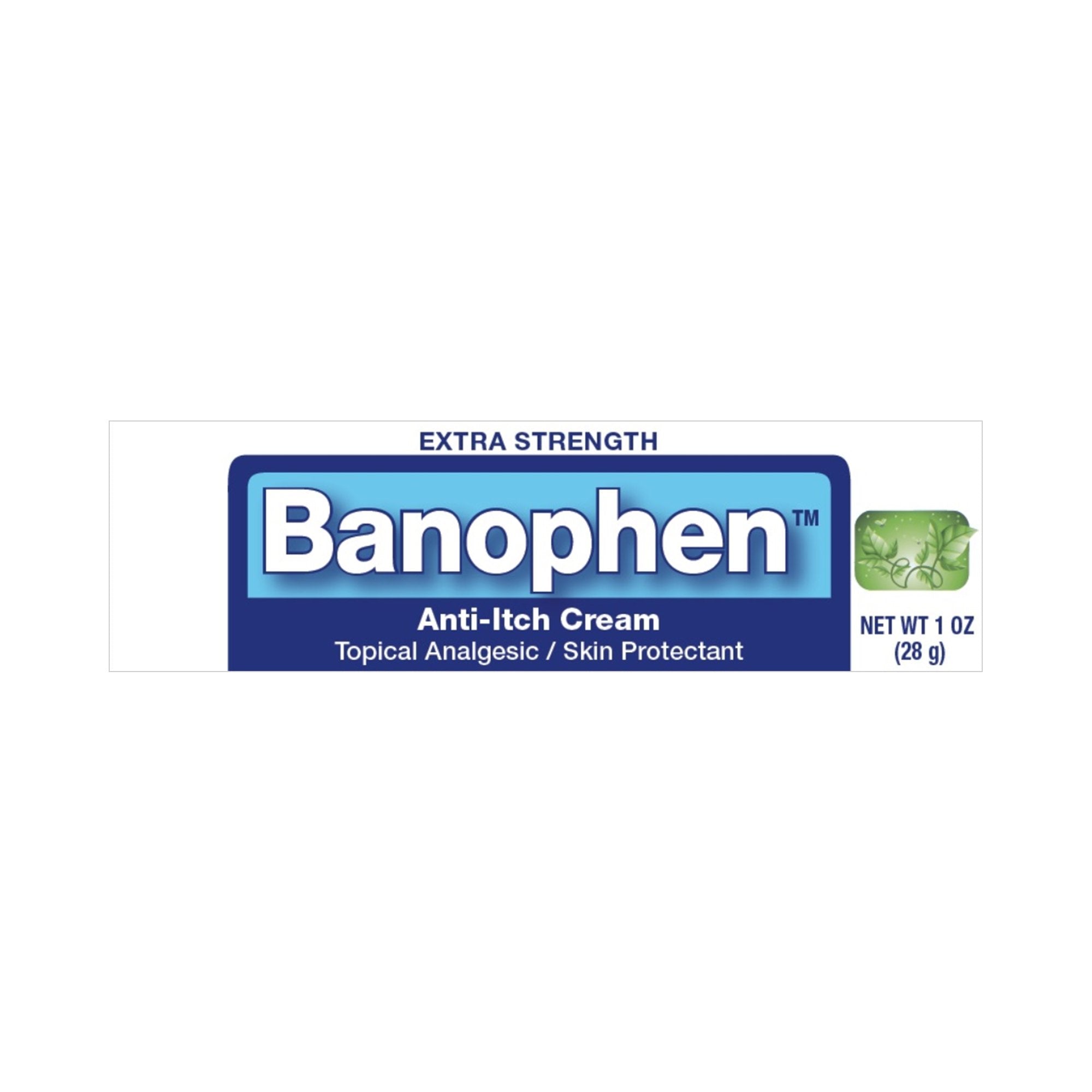 Itch Relief Banophen 2% - 0.1% Strength Cream 30 Gram Tube