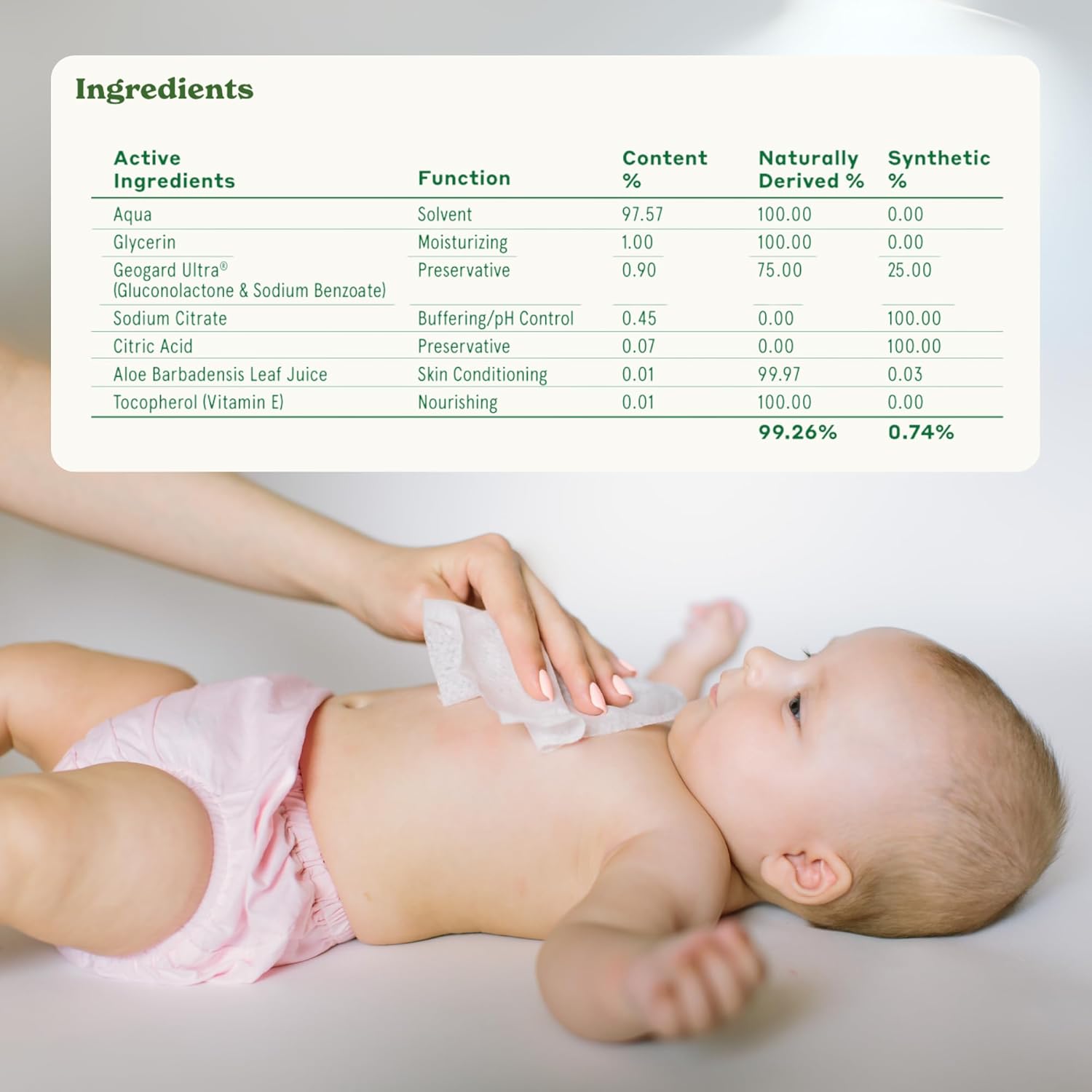 caboo baby wipes bamboo 72 count case of 12 1 count