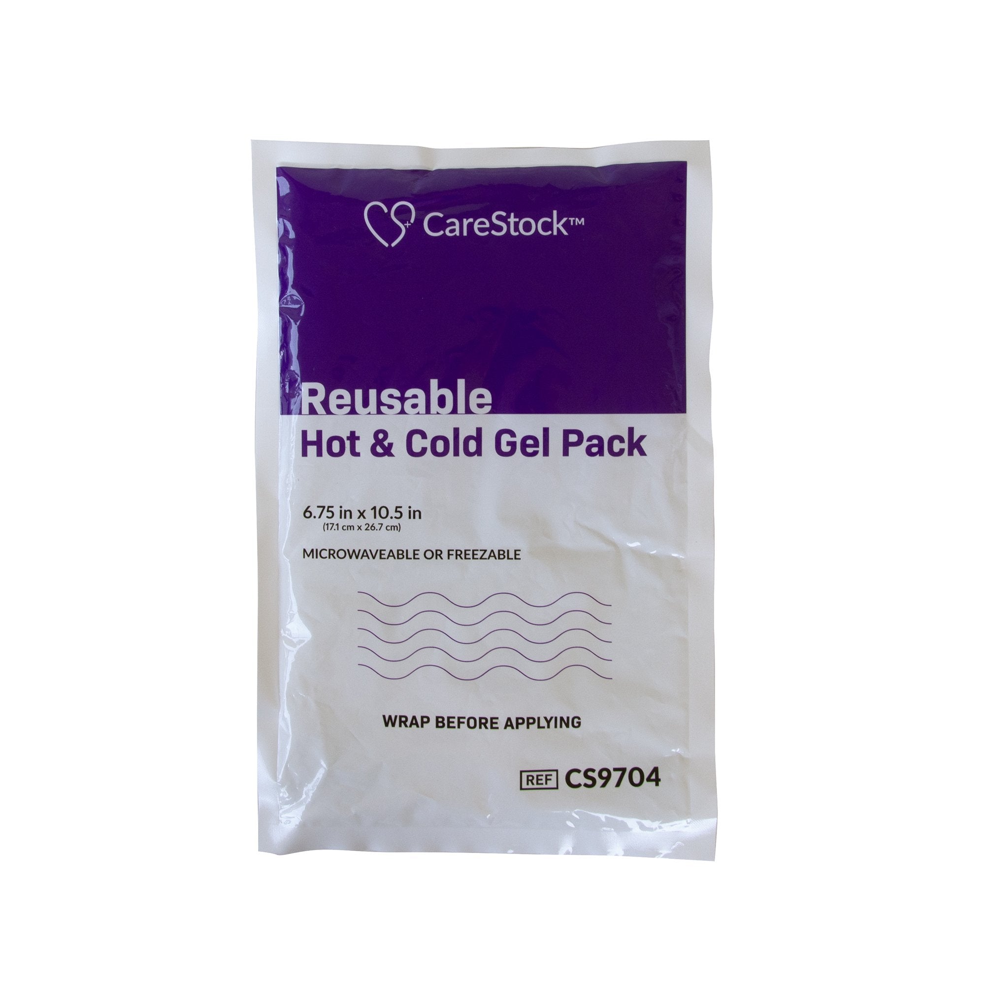 Hot / Cold Pack CareStock General Purpose Large 6 3/4 X 10 1/2 Inch Plastic / Gel Reusable