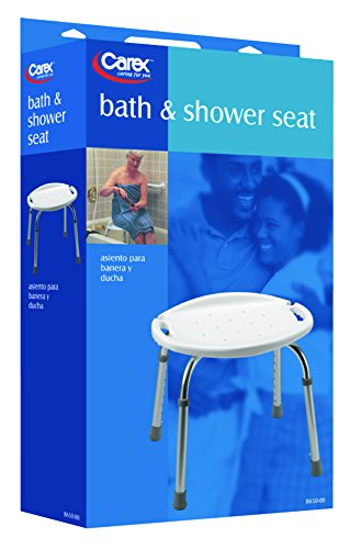 Adjustable bath chair with backrest Carex