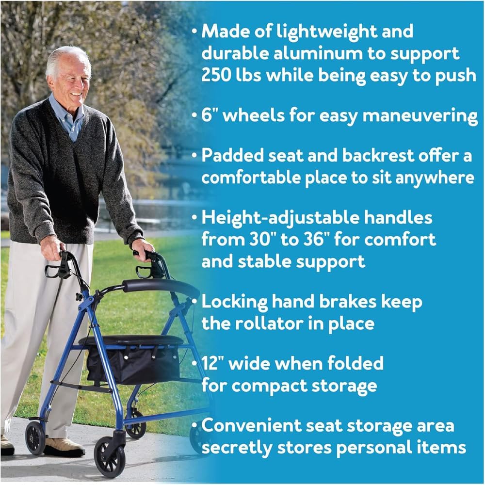 carex classics rolling walker